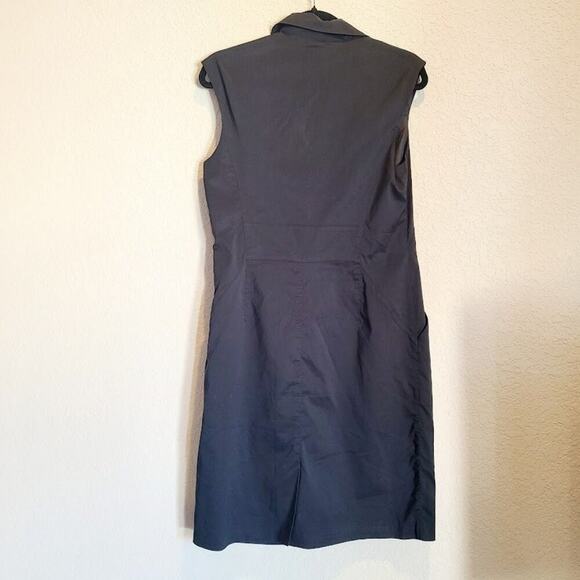 Ann Taylor‎ Loft Botton Black Tank Top Office Dress-SZ 8 - Picture 4 of 4